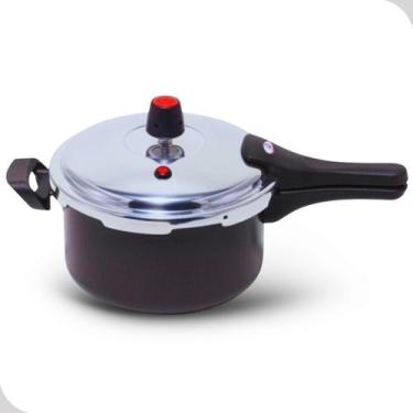 Imagem de Panela de Pressão Marcolar 3 L Preta Antiaderente Qualite Cozinha Segu
