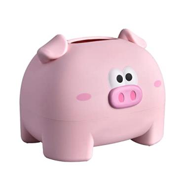 Imagem de Generic Caixa de Tecido Bonito Dos Desenhos Animados, Caixa de de Tecido Em Forma de Porco de Boca Larga Bonito para Salas de Estar (Rosa)