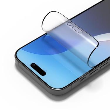 Imagem de RhinoShield Protetor de tela Matte Impact Pro compatível com iPhone 16 Pro | Proteção superior a impactos, resistência a arranhões, sem estática, resistente à luz azul, ferramenta de instalação