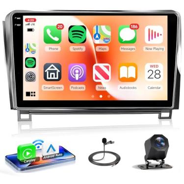 Imagem de Rádio automotivo Android 15 4G + 64G para Toyota Tundra 2007-2013, Rimoody estéreo automotivo para Toyota Sequoia 2008-2019 Carplay Android Auto Mirror Link GPS WiFi 10,1 polegadas tela sensível ao