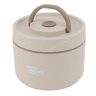 Imagem de ZJchao Lancheira isolada, à prova de vazamento, caixa de aço inoxidável 304 empilhável para trabalho, escola, jantar ao ar livre, com vedação de silicone para evitar vazamento de sopa, empilhável