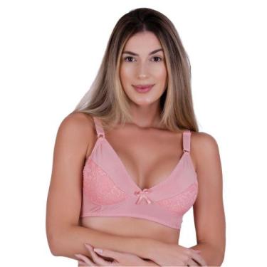 Imagem de Sutia sem Bojo com Detalhe em Renda Adulto Alça Reforçada Marlene, M, 