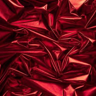 Imagem de Ice Fabrics Tecido de elastano metálico de 4 vias da The Yard 152,4 cm de largura elástico brilhante elastano rede transparente - Tecido de malha respirável para costurar vestidos, roupas esportivas