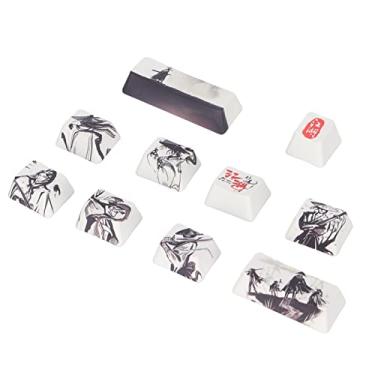 Imagem de Generic Processo de Sublimação de Teclas Personalizadas, Acabamento Fino, Substituição de Teclas para Teclado Mecânico, Pacote Com 10, Não Adequado para //, Material PBT Preto