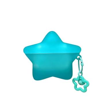 Imagem de Capa para AirPods 4ª geração, capa compatível com AirPods 4 2024, capa de fone de ouvido luminosa em forma de estrela Kawaii, presentes com chaveiro para mulheres e meninas, proteção antiarranhões