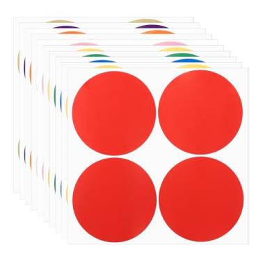 Imagem de Adesivos redondos coloridos de 10 cm, 10 peças de etiquetas adesivas removíveis de codificação para escritório, loja, casa, sala de aula, classificação, dez cores