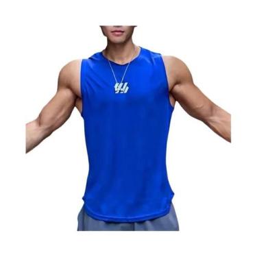 Imagem de Camiseta Regata De Malha Sem Mangas Para Homens, Alta Qualidade, Verão