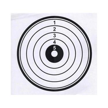 Imagem de 20 unidades/pacote 14*14cm prática de tiro cartão rígido alvo papel - 