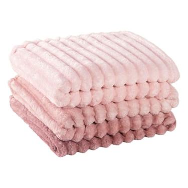 Imagem de Cobertor Manta Ultrasoft Queen Aveludada em Microfibra Flannel Manta de Alto Relevo Super Macia e Quente (Fluffy - Pancake)