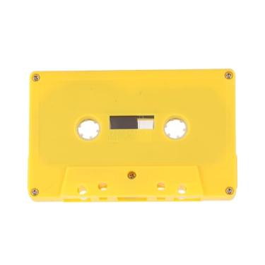 Imagem de Pissente Fita Cassete Em Branco 45 Minutos Gravação de Som Claro Fita Cassete Vazia Com Case Transparente para Gravação de Música Mixtapes Ditados de Voz (YELLOW)
