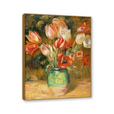 Imagem de Moldura de teca. Arte de parede em tela de especiarias coloridas e colher de tempero | Decoração de cozinha vintage | Arte moderna para casa e sala de jantar. B105. 60 x 80 cm - 23,7 x 31,5 pol