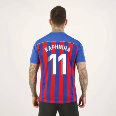 Imagem de Camisa Barcelona Listrada 11 Raphinha Masculina-Masculino