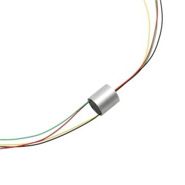 Imagem de 1 anel deslizante de peixe âncora visual diâmetro 6/6,5/7,5 mm 2/4/8/12CH 1A 2A junta rotativa condutiva deslizante para Gimbal RC UAV PTZ (diâmetro 12,4 mm 4CH 2A)