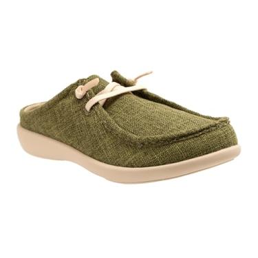 Imagem de Revitalign Tamanco feminino Carefree, Oliva, 8.5 Wide