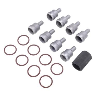 Imagem de aqxreight Kit de Reparo de Trilho de óleo de Alta Pressão, 8 Tubos de Esfera e Anéis de Vedação Com Ferramenta de Desmontagem, Projetado Especificamente para Motor 6.0L 2004-2010