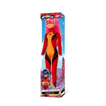 Imagem de Boneca Lady Dragon Fashion Doll Miraculous Baby Brink 30 Cm, Vermelho