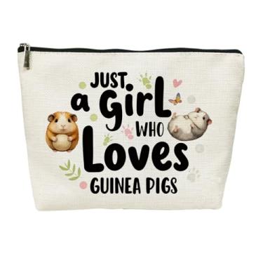 Imagem de SIUNY Presentes de dragão para meninas, bolsas de cosméticos - Just A Girl Who Loves Dragons Bolsa de maquiagem Presentes de aniversário para mulheres, filha, amiga, irmã, amantes de animais