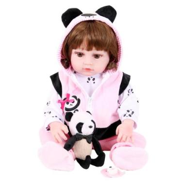 Imagem de Bebe Sweetie Reborn(R) Urso Panda Silicone Doll- 48cm - Sweetie Reborn
