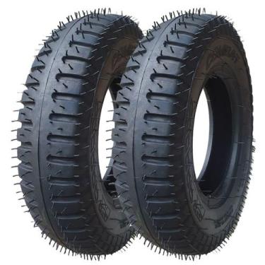 Imagem de Kit 2 Pneus Carrinho Praia Carretinha Moto Ottobock 375-8 - RX