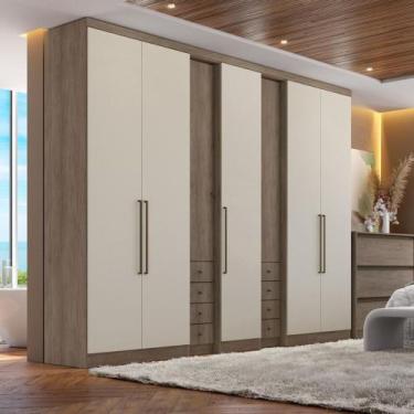 Imagem de Guarda Roupa Casal 7 Portas 8 Gavetas Absolut THB - THB Móveis, Clear 