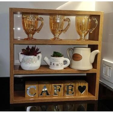 Imagem de Nicho Mdf com Prateleira 40x40x12(louro freijo,40x40x12)