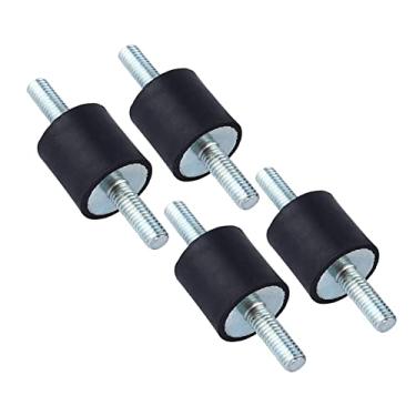Imagem de Fesjoy Suportes de Borracha Anti Vibração M6 20 * 20, para Compressores de Ar, Motores, Motores a Gasolina, Bombas água, Com Elemento Amortecimento para Máquinas Solda e