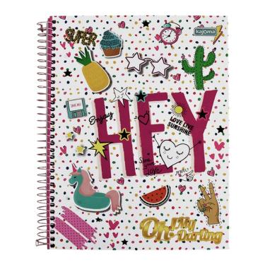 Imagem de Caderno Espiral Capa Dura Universitário 1 Matéria Oh! My Darling 96 Folhas Estampa 2