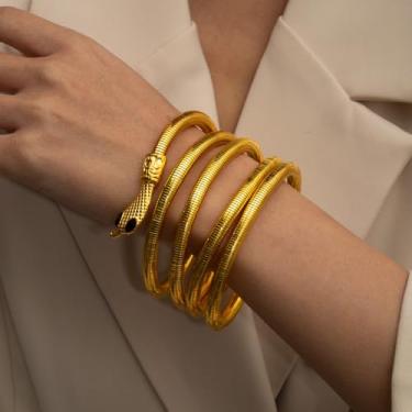 Imagem de Pulseira de ouro feminina moderna com design de rosto largo e elegante presente moderno para sua amizade, Medium, Latão, Sem Pedra Preciosa