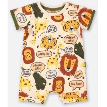 Imagem de Macaquinho Bebê Menino Malha Estampado Up Baby-Masculino
