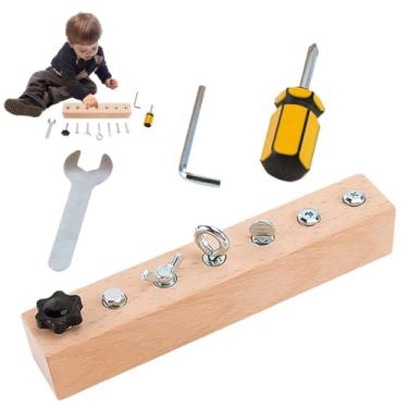 Imagem de Tabuleiro De Parafusos Brinquedo Ocupado,Desenvolvimento Sensorial Silencioso - Jogo Ocupacional de Placa de Parafusos de Infantil | Para Jardim Sala e Quarto Meninos e Meninas Acima de 3 Anos