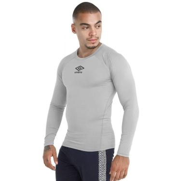 Imagem de Camisa Térmica Umbro Clubes 2024 Profissional Masculina - Cinza GG-Masculino