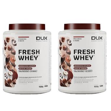 Imagem de Kit 2X Fresh Whey - 900g Chocolate e Avelã - Dux Nutrition-Masculino