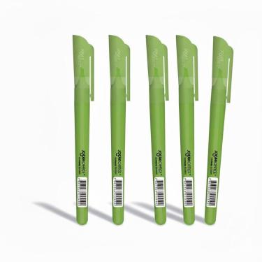 Imagem de Kit 5 Uni Marca-Texto Verde Chanfrado - Jocar Office