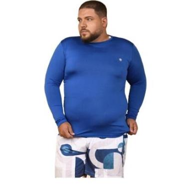 Imagem de Camisa Térmica Masculina Plus Size Proteção Esportiva Uv-Masculino