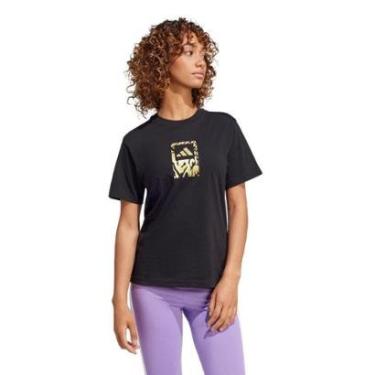 Imagem de Camiseta Adidas Com Estampa Metálica Tech Feminina-Feminino