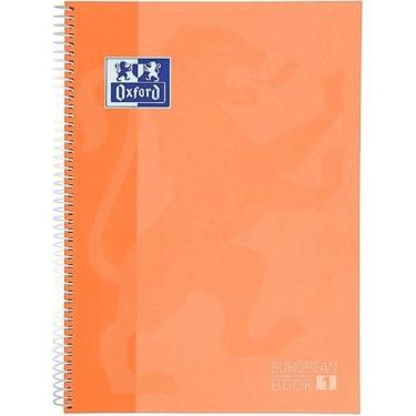 Imagem de Caderno Universitário European Book Espiral Capa Dura 1 Matéria Oxford Pessego