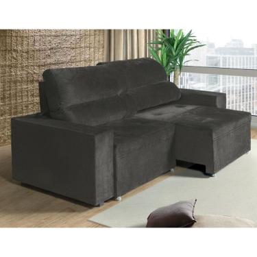 Imagem de Sofá 3 Lugares 210cm Retrátil Áustria BerflexEstofados - Cinza