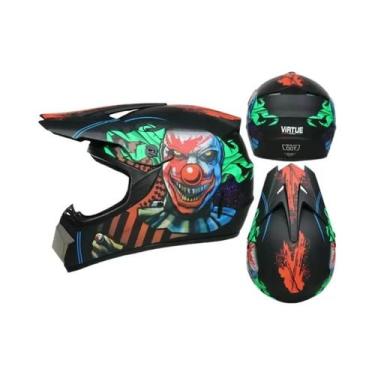 Imagem de Capacete De Segurança Certificado DOT Unissex Para Motocross, Biciclet