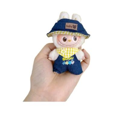 Imagem de Conjunto De Roupas Para Boneca Labubu V4 De 10cm: Calças Com Alças, Ba