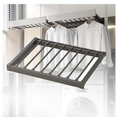 Imagem de Gaveta invisível para secar roupas acima da máquina de lavar, design que economiza espaço (80 cm x 49 cm), perfeita para pequenas lavanderias e apartamentos