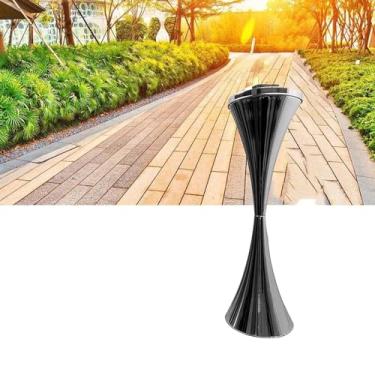 Imagem de Cinzeiro resistente ao ar livre para pátio, grande recipiente de descarte de cigarros de metal com tampa, ideal para uso comercial, adequado para charutos e fumantes, durável e elegante