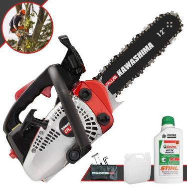 Imagem de Motosserra Profissional Kawashima Kcs 260-p à Gasolina 25,4cc Com Sabre 12 6600200 + Óleo Stihl 8017