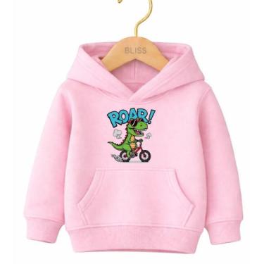 Imagem de Moletom Canguru Infantil Estampa Roar Dino 1013 Escola Creche Volta ás