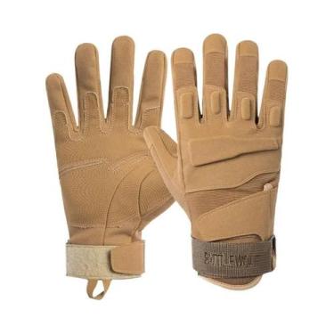 Imagem de Luvas Táticas Masculinas De Couro Suede Preto, Quentes, Antiderrapante