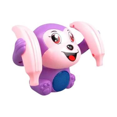 Imagem de Brinquedo Musical De Macaco Para Bebês, Interativo, Com Luzes E Dança,
