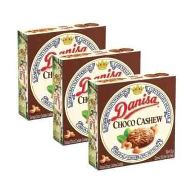 Imagem de 3 Biscoito Amanteigado Danisa Chocolate Castanha De Caju 90G