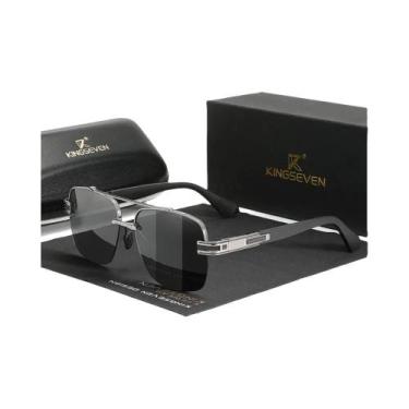 Imagem de Óculos De Sol Unissex Polarizados UV400 KINGSEVEN, Estilo Quadrado Gra