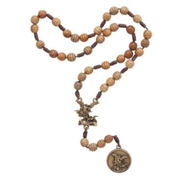 Imagem de Terço Coroa de São Miguel Arcanjo com folheto AR1170 - Artigos Religio