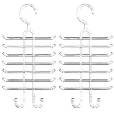 Imagem de Kit 2 Cabides para Gravatas Cintos Suporte Organizador de Closets Armá