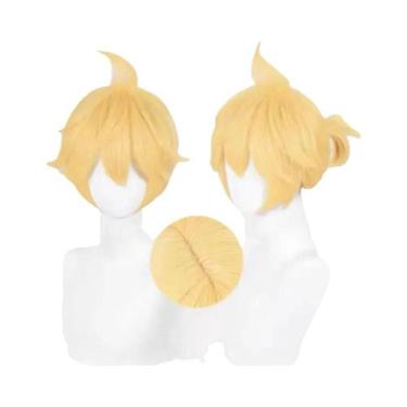 Imagem de Fantasia De Cosplay Vocaloid Rin Len Amarela, Uniforme De Marinheiro P